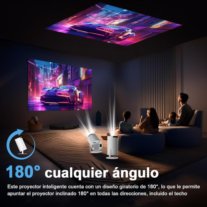 Moonbeam Vision 4K – Proyector Portátil (Cine en Casa • Sincronización Móvil • Ultra HD)